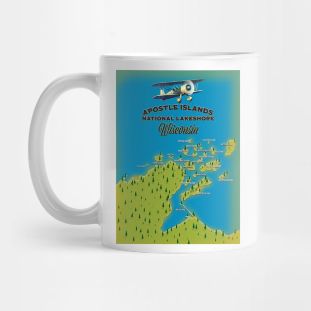 Apostle Islands National Lakeshore map, by nickemporium1